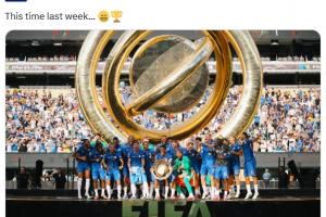 爽赚1个亿！切尔西官推回忆世俱杯夺冠：一周前的此刻😁🏆